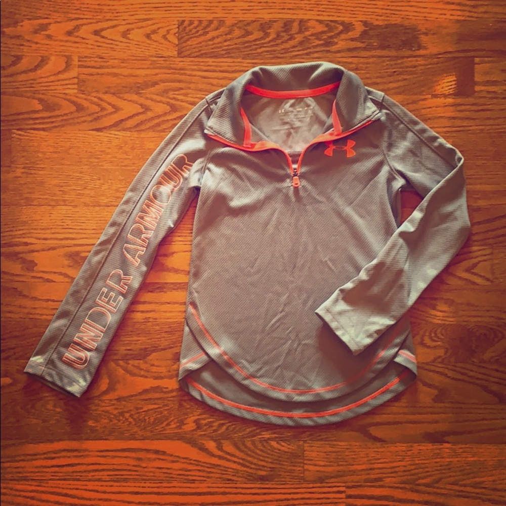 Girls under armour quarter zip size small